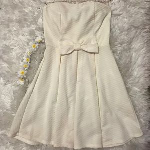 Strapless White Dress 🌸